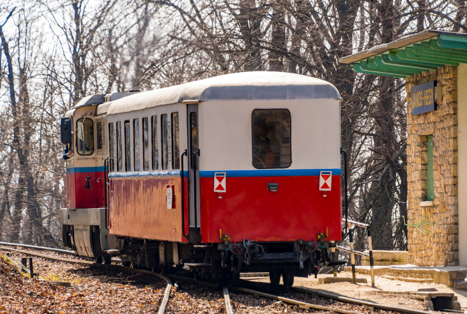 Travel on bus rental service in Budapest to Children's Railway