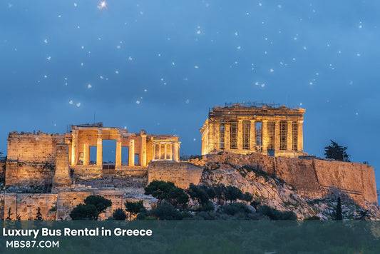 luxury bus rental in Greece