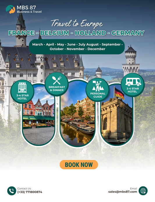 Europe Tour 5 countries from France to Germany 7 days 6 nights