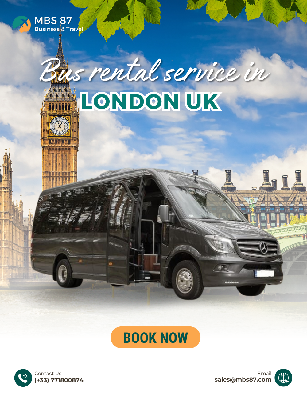 Bus rental services in London UK