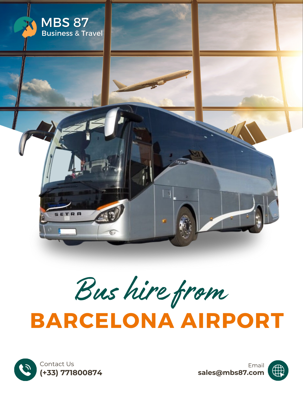 Bus hire from Barcelona airport