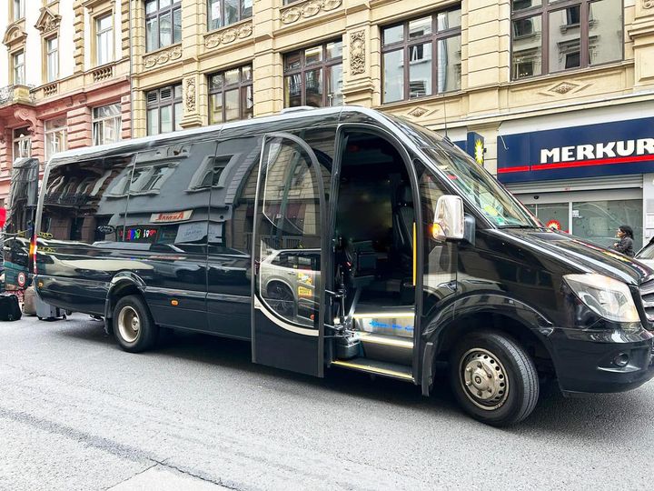 Bus 21 seaters rental from Prague to Germany 20.4.2024